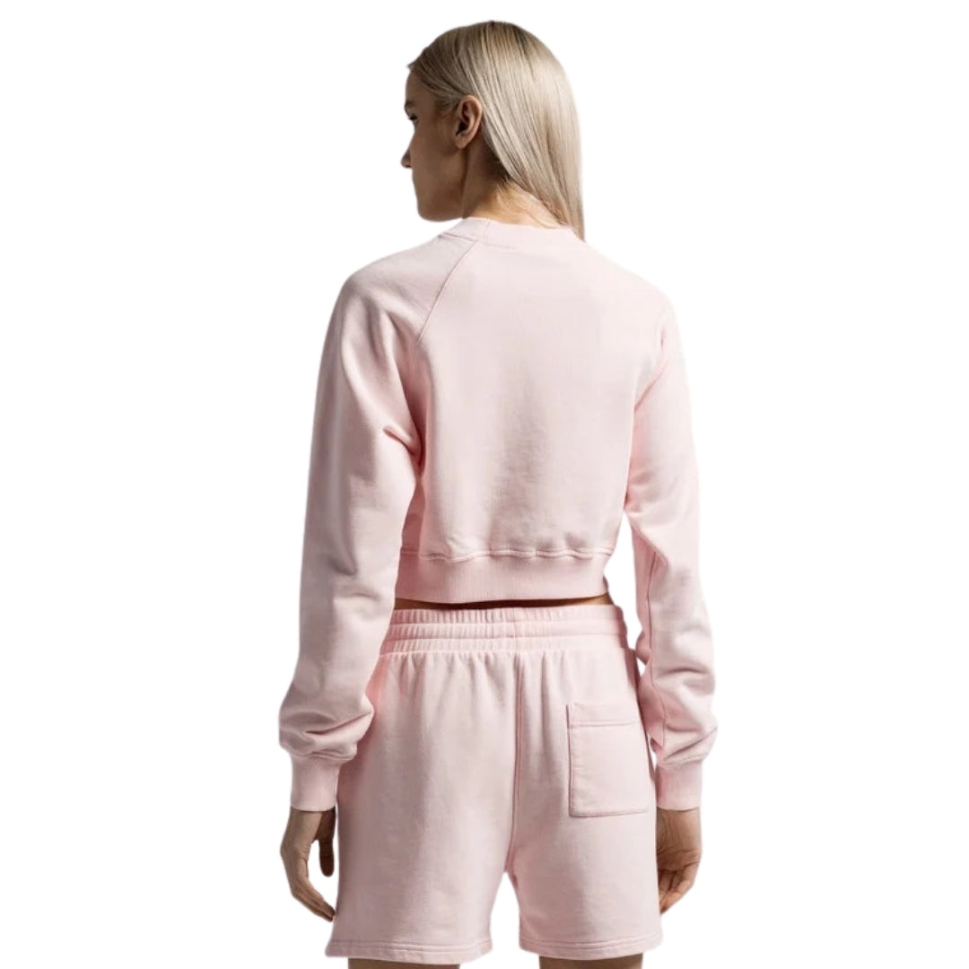 Casablanca Printed Cropped Equipment Sport Pink Sweatshirts