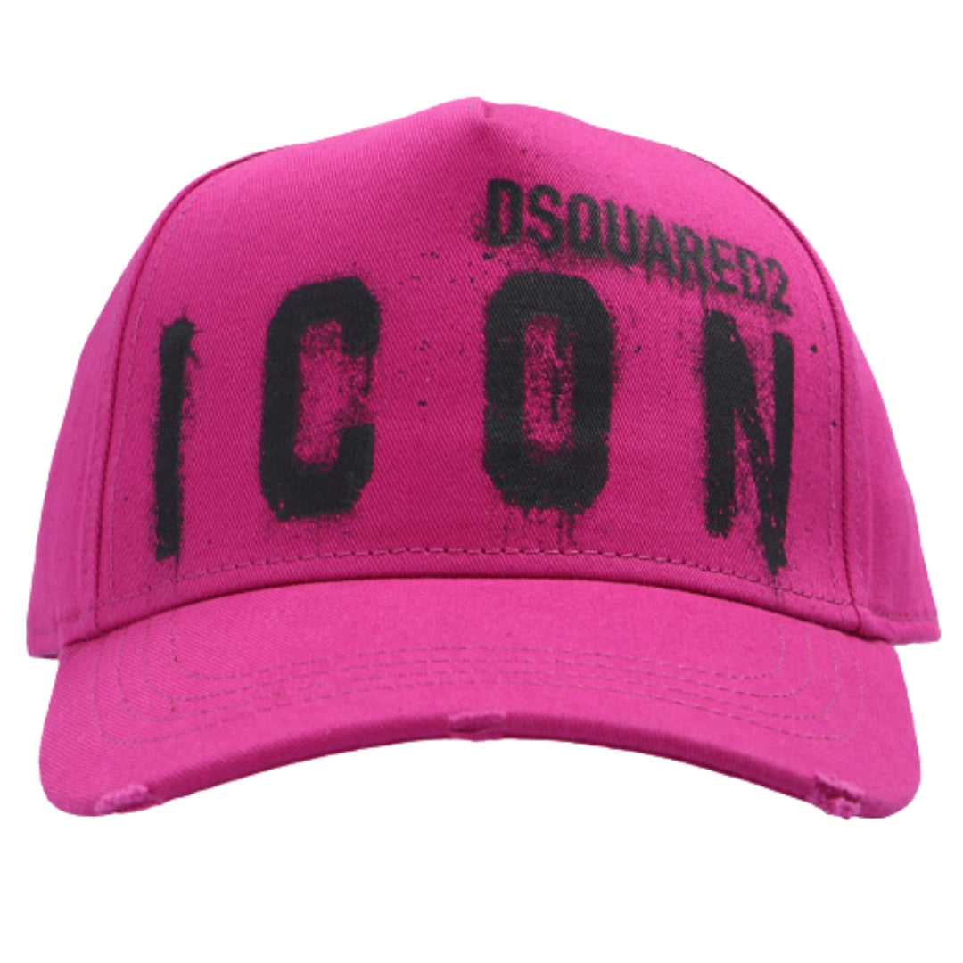 Dsquared2 Icon Spray Paint Purple Cap