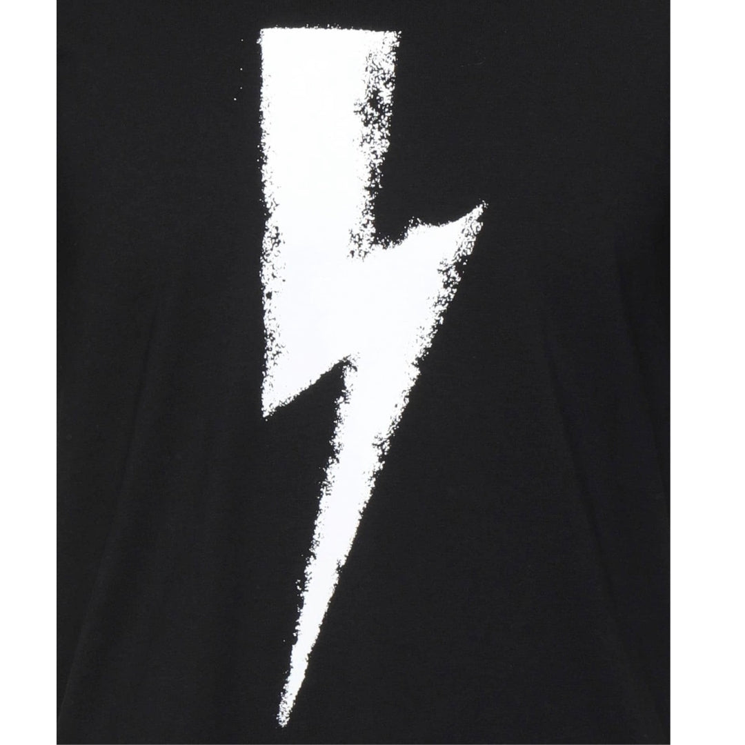 Neil Barrett Chalk Bolt Black T Shirt