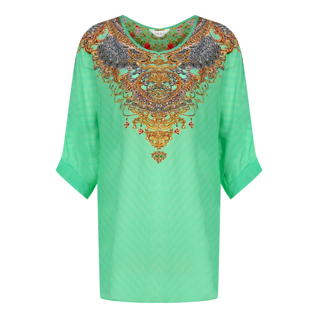 Inoa Chartreuse 12007 Green Silk Fish Top