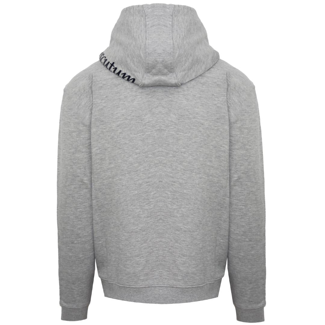 Aquascutum Branded Hood Grey Hoodie