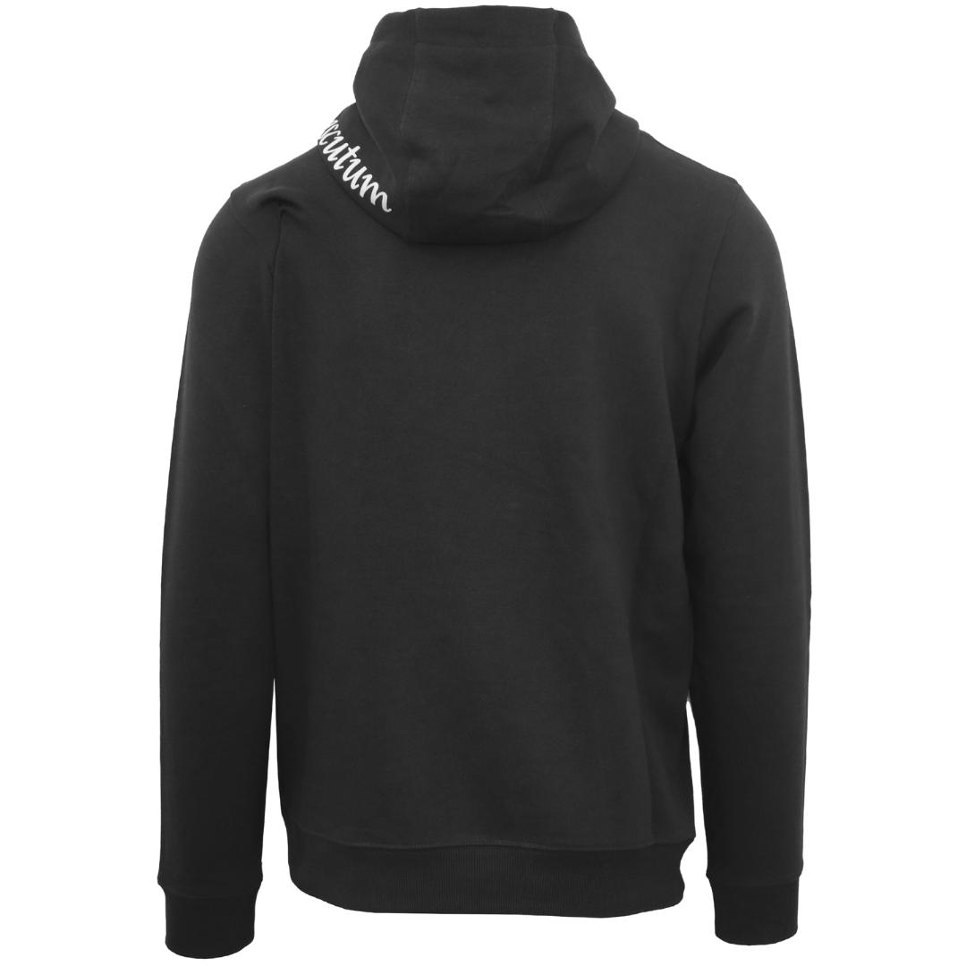 Aquascutum Branded Hood Black Hoodie