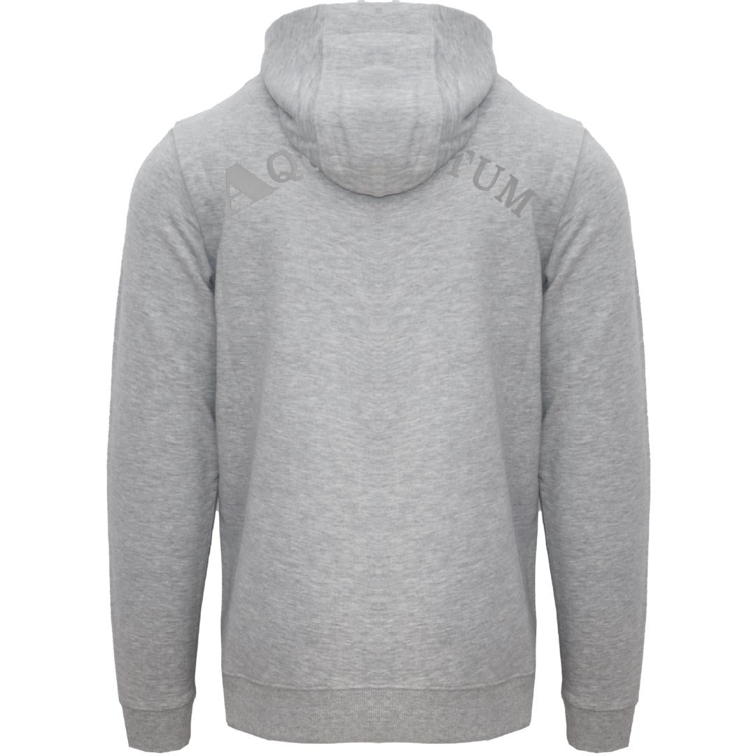 Aquascutum Aq 1851 Patch Logo Grey Hoodie