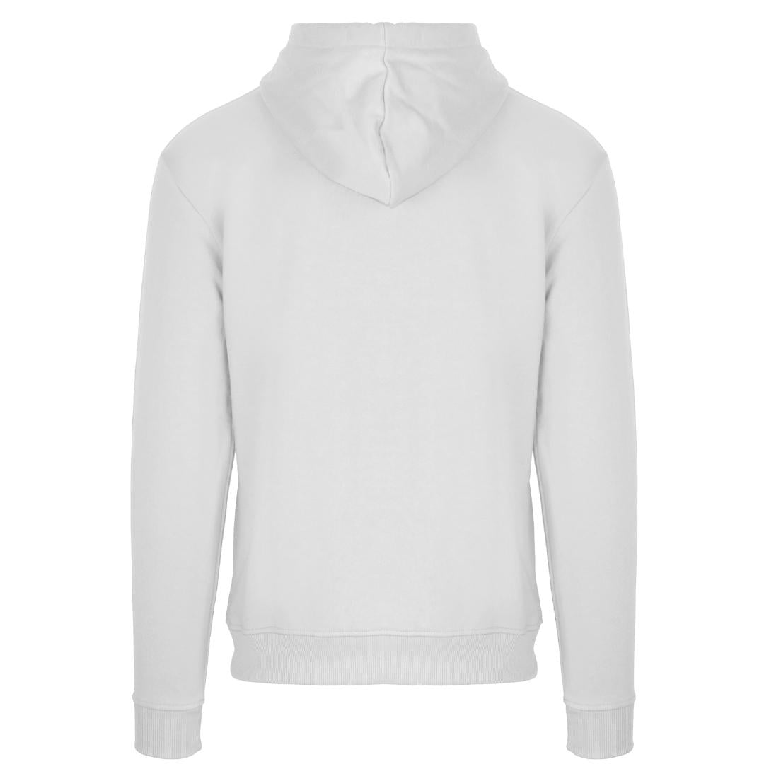 Aquascutum London Embossed Signature Logo White Zip-Up Hoodie