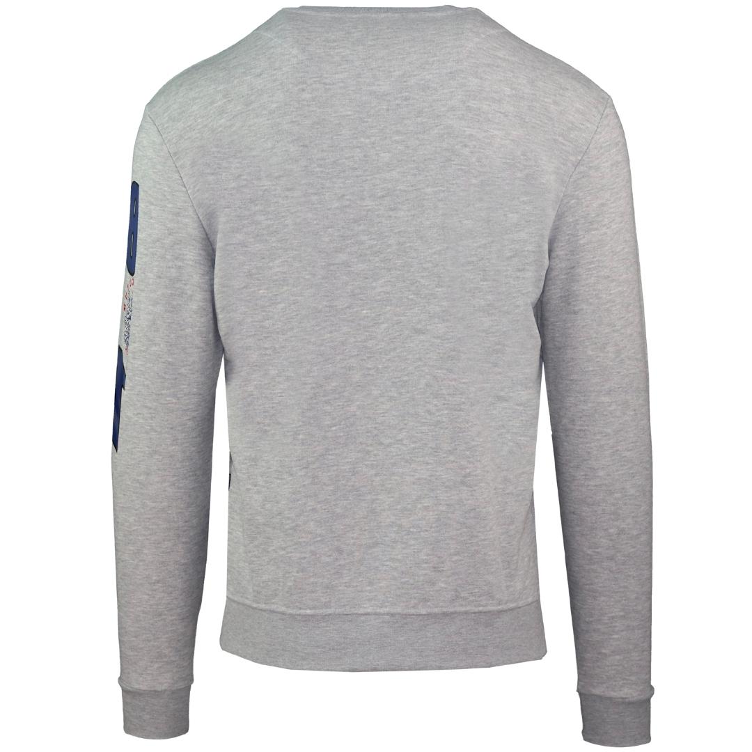 Aquascutum Embossed Circle Small Logo Grey Sweatshirt