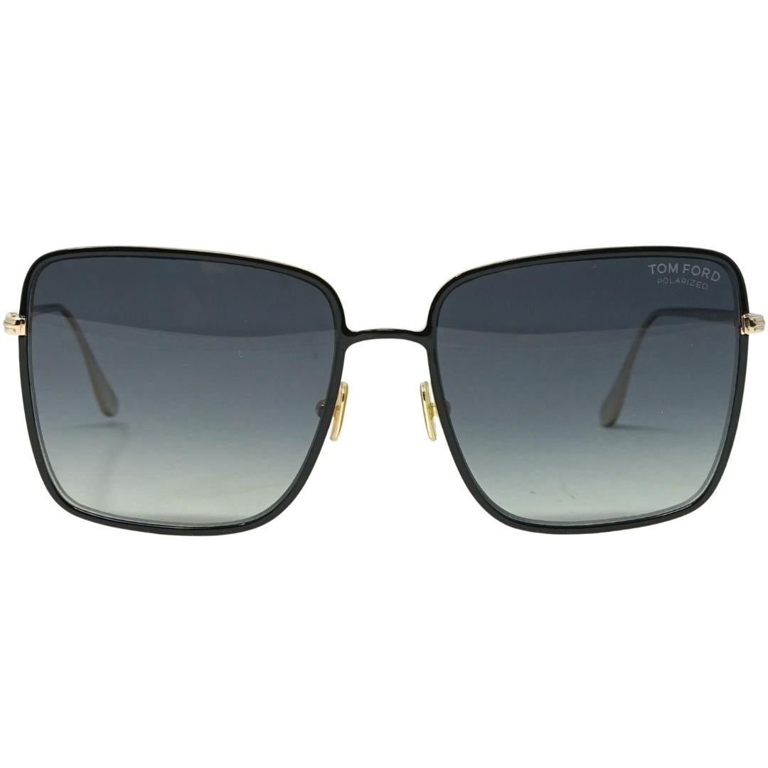 Tom Ford Heather Gold Arms Black Sunglasses
