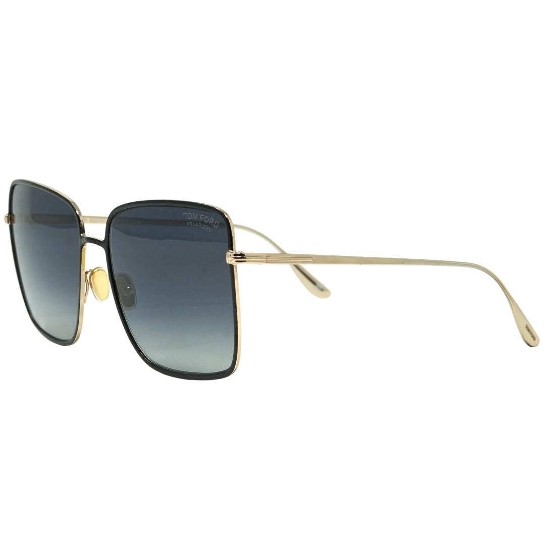 Tom Ford Heather Gold Arms Black Sunglasses