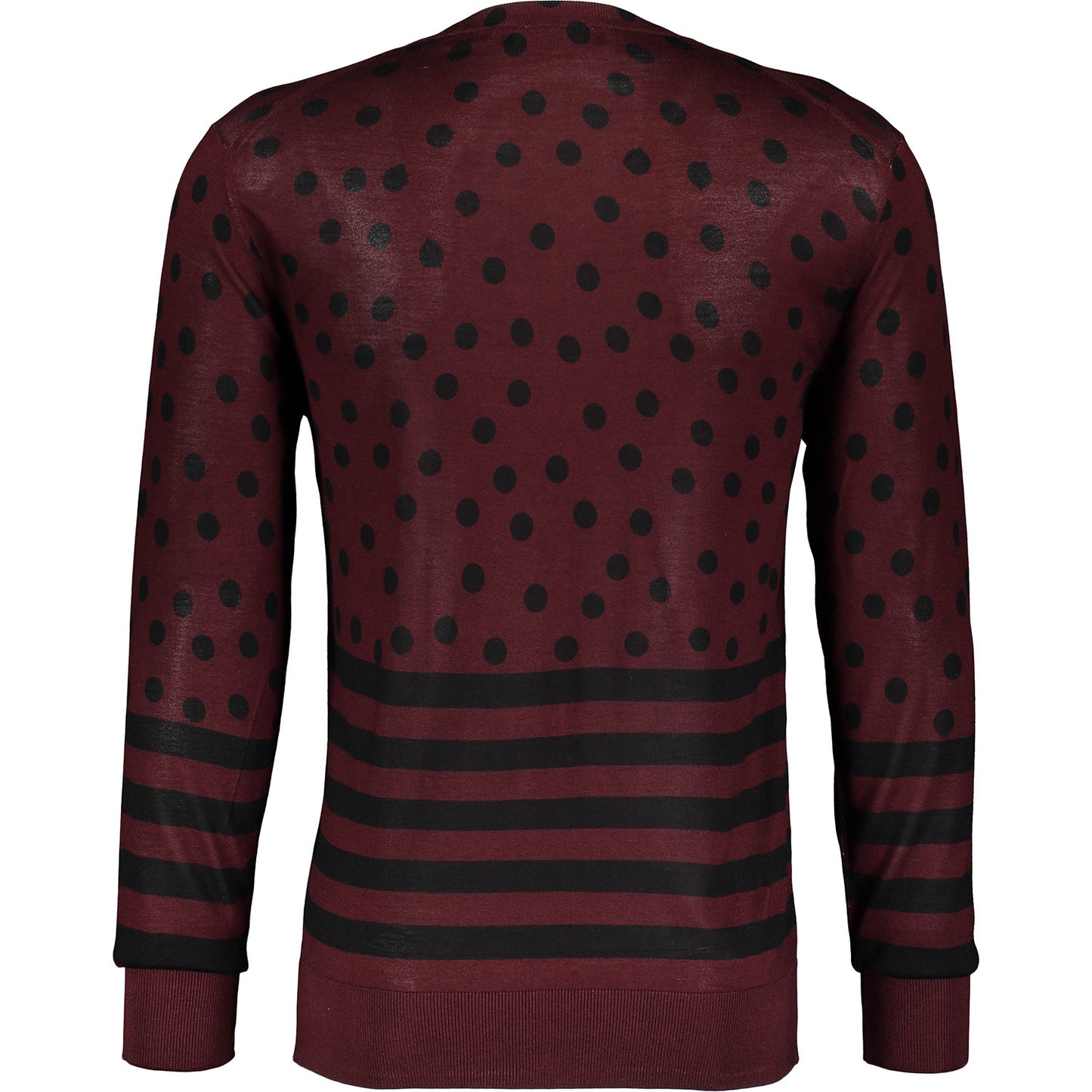 Dolce & Gabbana Red Patterned Jumper