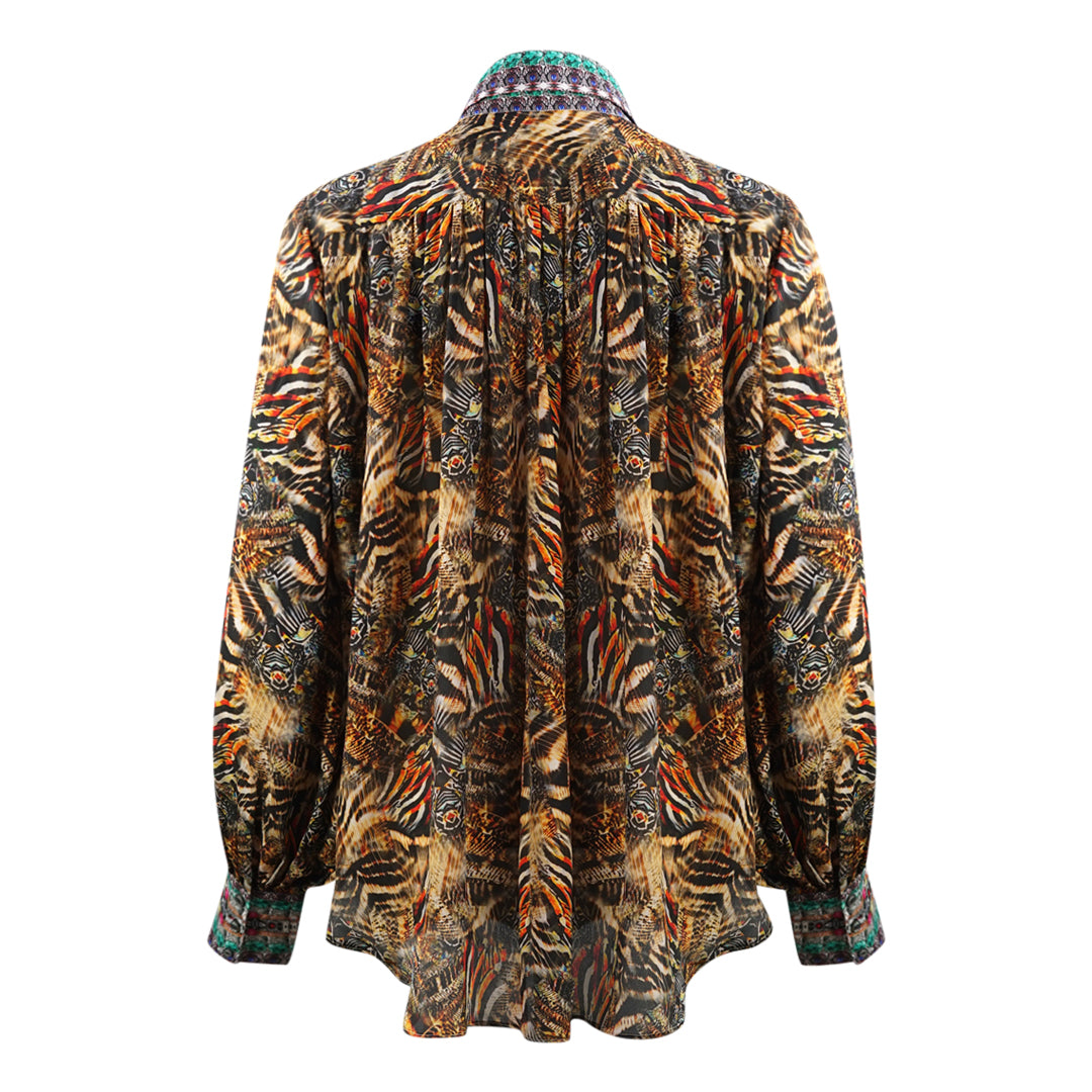 Inoa Golden Eagle 120214 Multicoloured Puff Sleeve Shirt