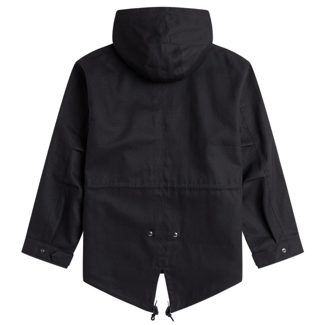 Fred Perry Heavy Twill Black Parka Jacket