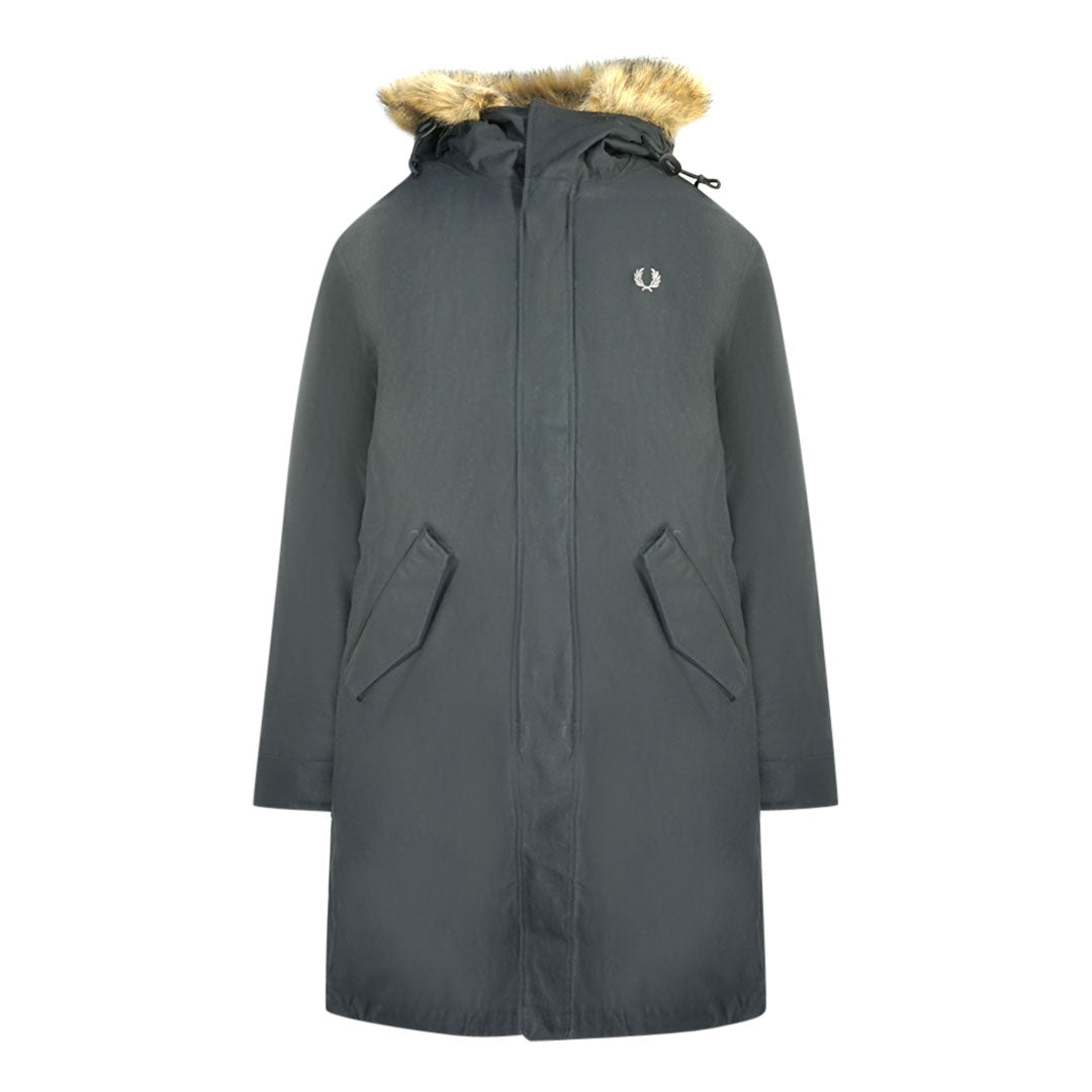 Fred Perry Black Hooded Parka Jacket – Nova Clothing