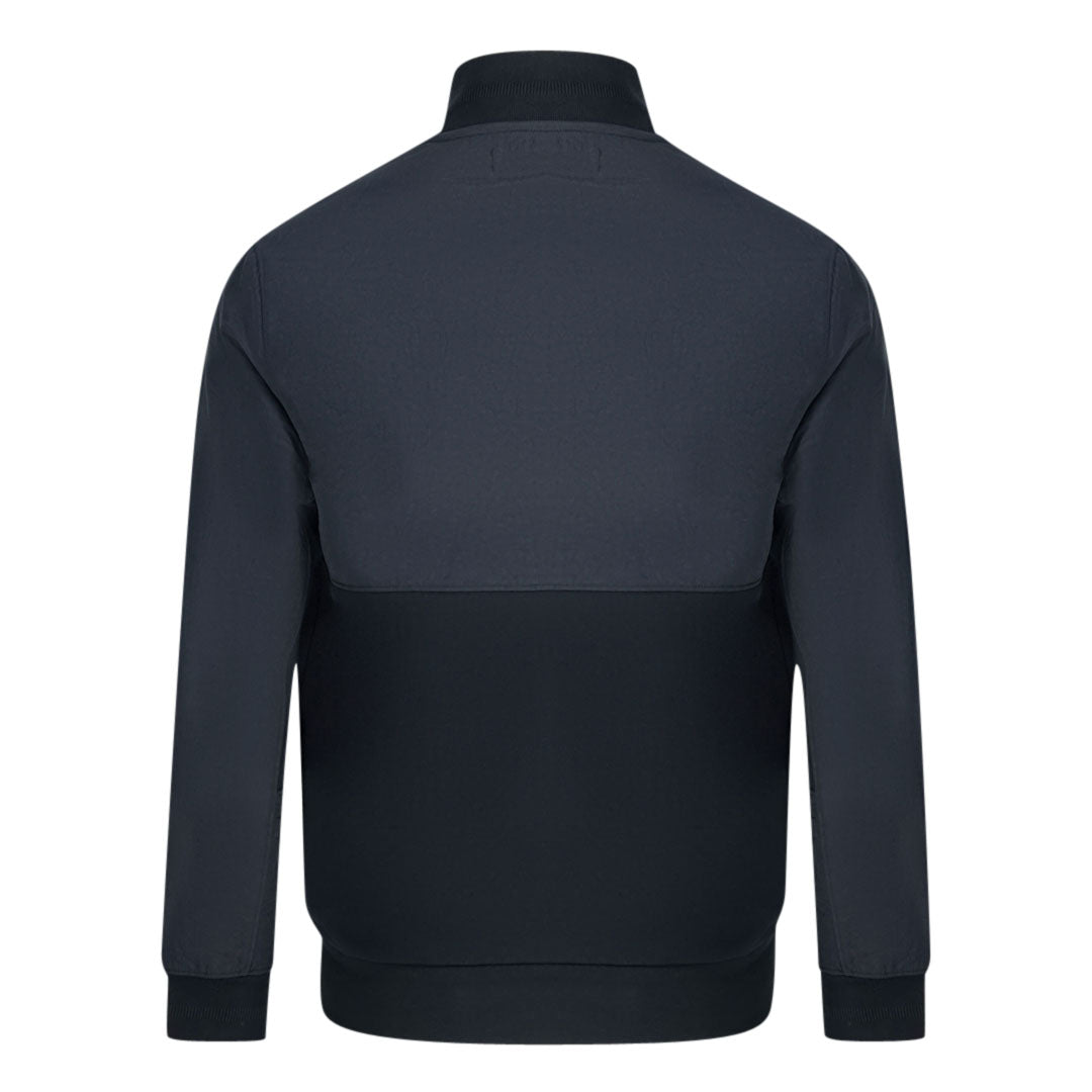 Fred Perry Woven Panel Blue Track Jacket - Nova Clothing