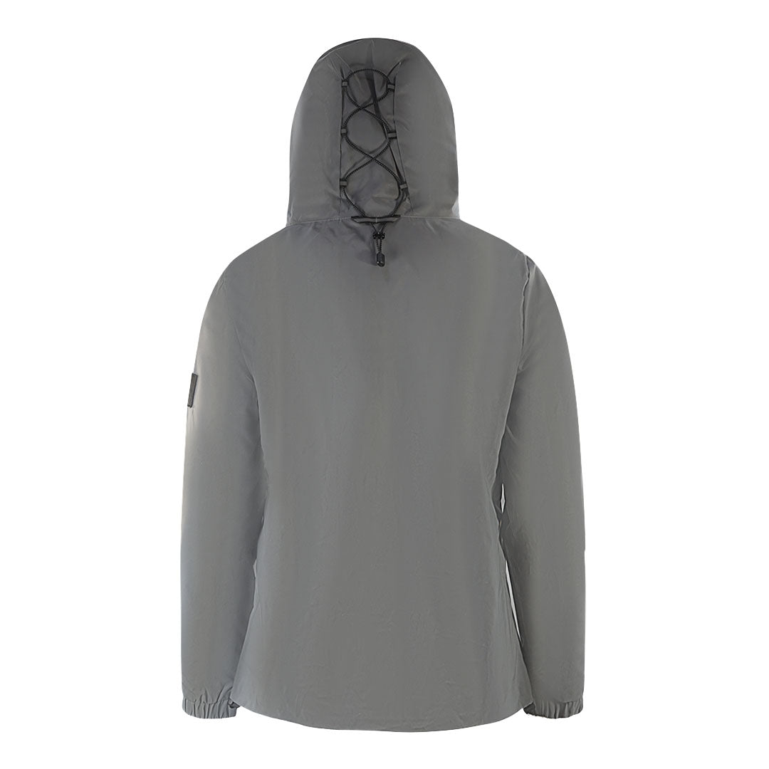 Lyle & Scott Lightweight Reflective Grey Hooded Jacket