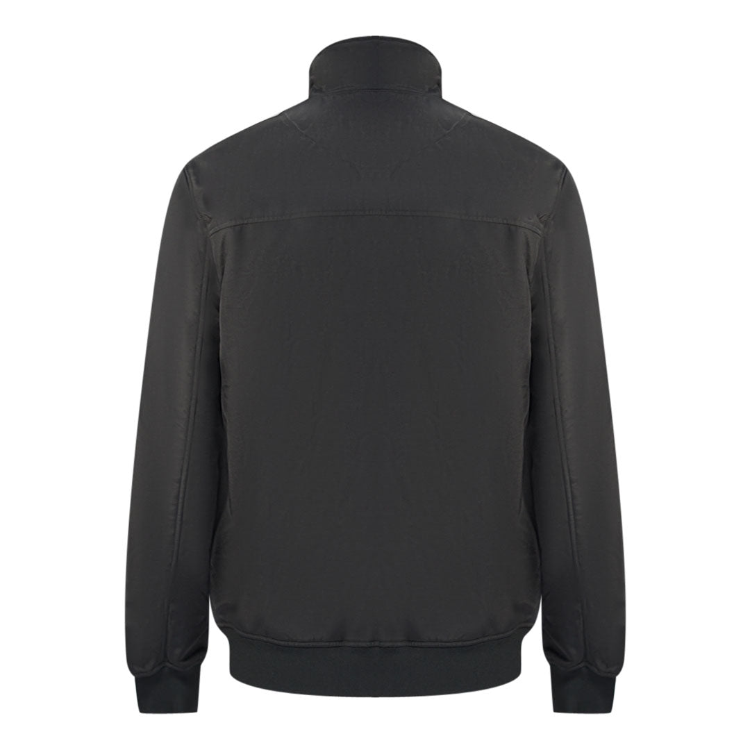 Lyle & Scott Fleece Lined Funnel Neck Jet Black Jacket
