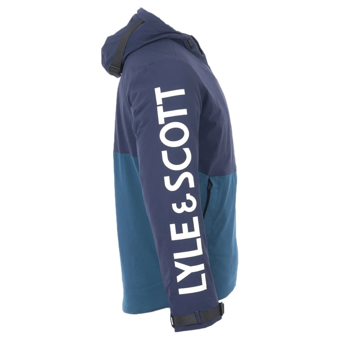 Lyle & Scott Logo Insulated Navy Jacket