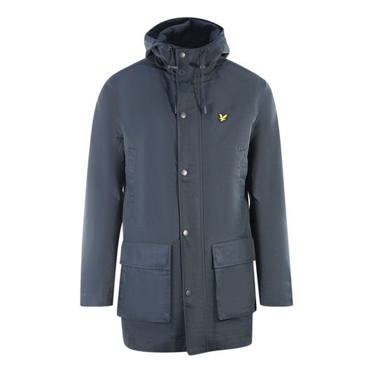 Lyle & Scott Hooded Parka Navy Blue Jacket