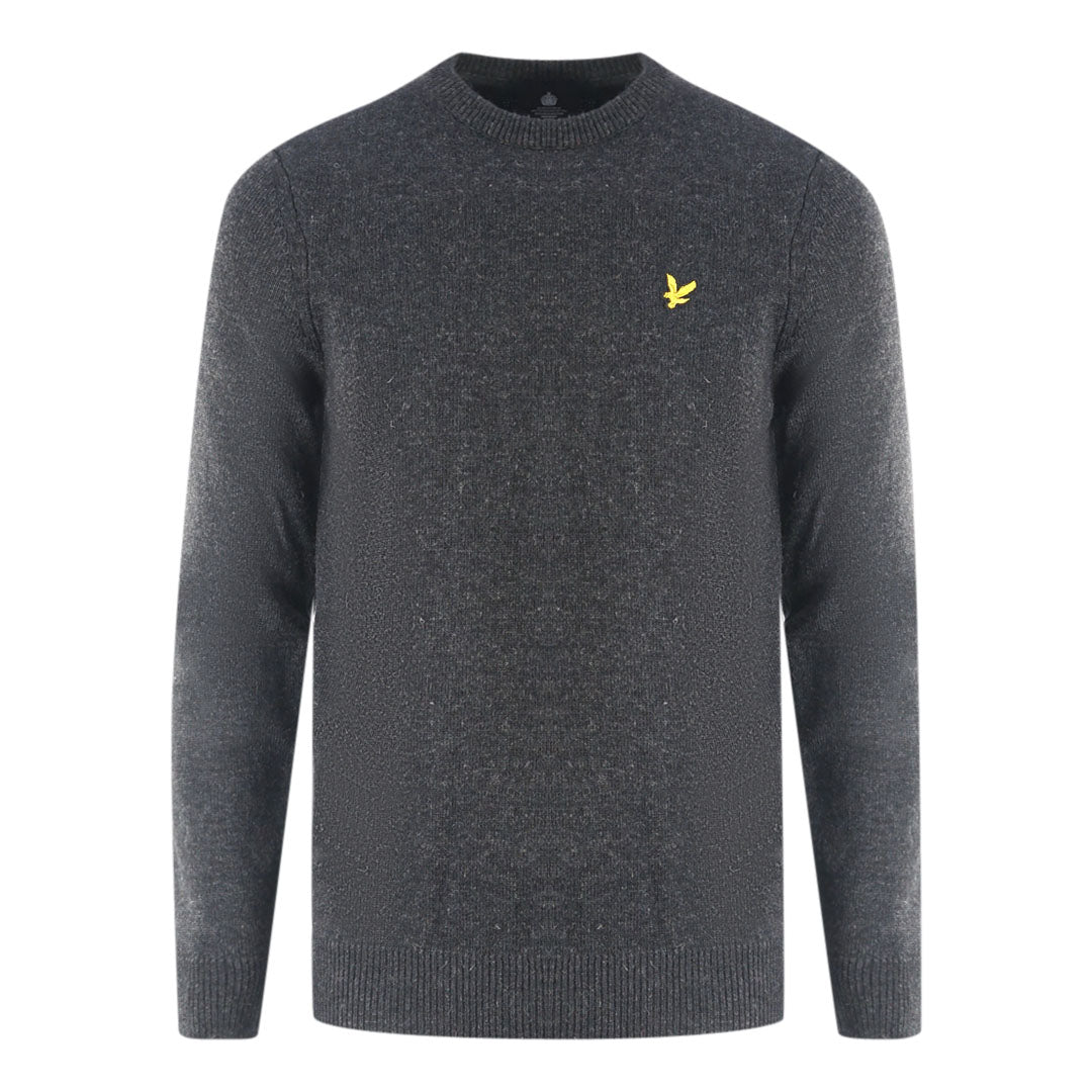 Lyle & Scott lambswool Knitted Dark Grey Sweater