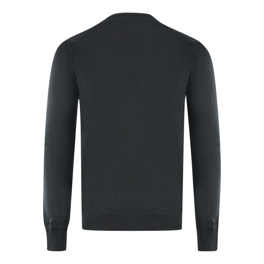 Lyle & Scott Black Golf V-Neck Sweater