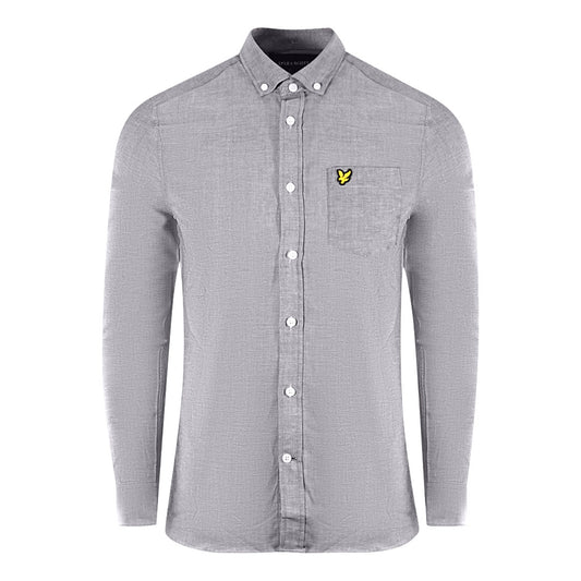 Lyle & Scott Blue Long Sleeved Slim Fit Chambray Shirt