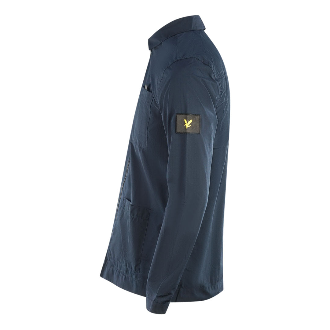 Lyle & Scott Cotton Ripstop Navy Blue Overshirt Jacket