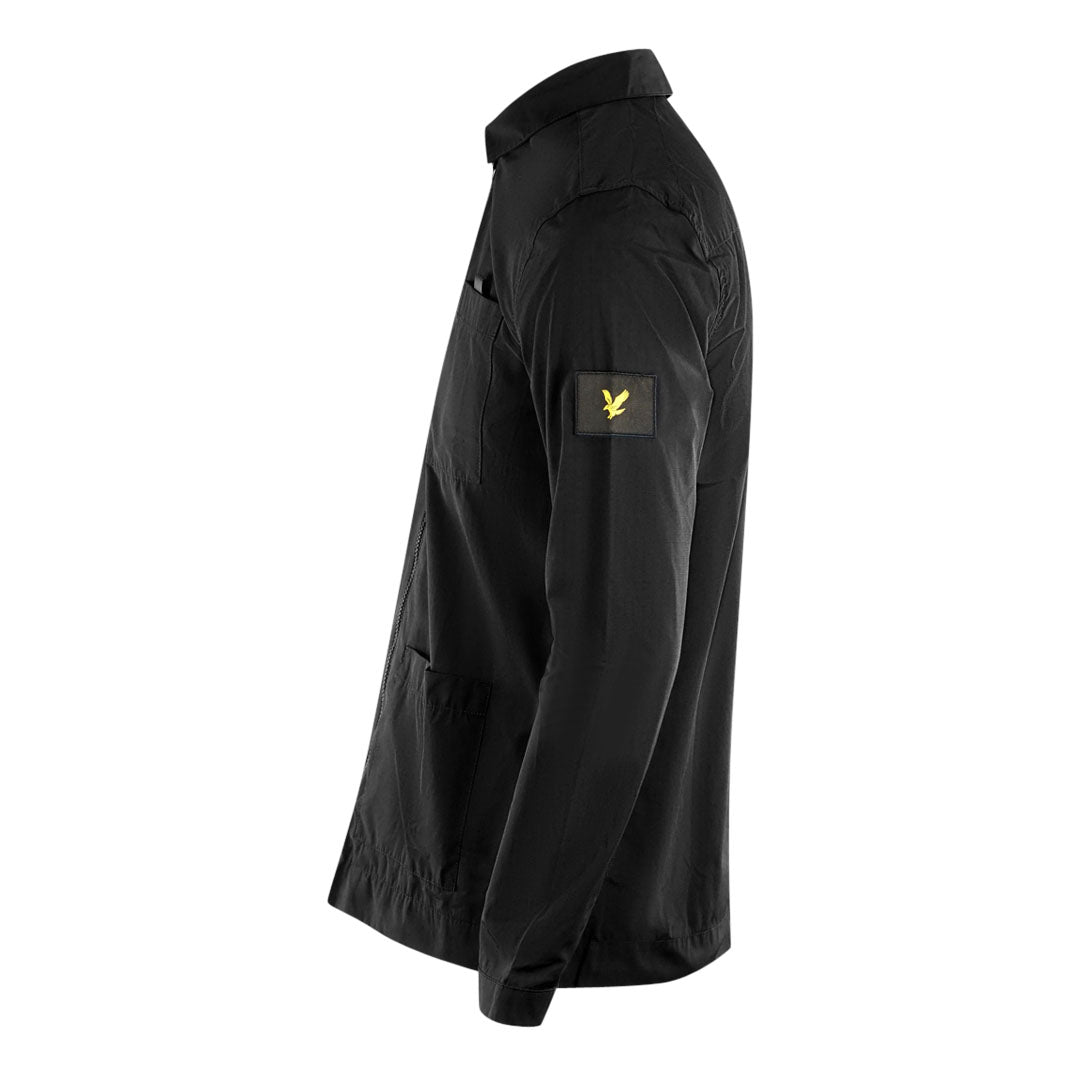 Lyle & Scott Twill Black Overshirt Jacket