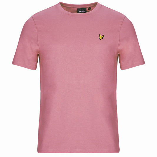 Lyle & Scott Brand Chest Logo Palm Pink T Shirt