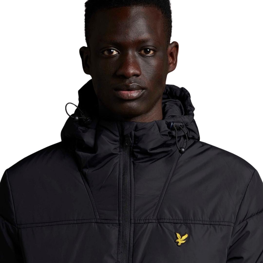 Lyle & Scott Branded Black Hooded Jacket