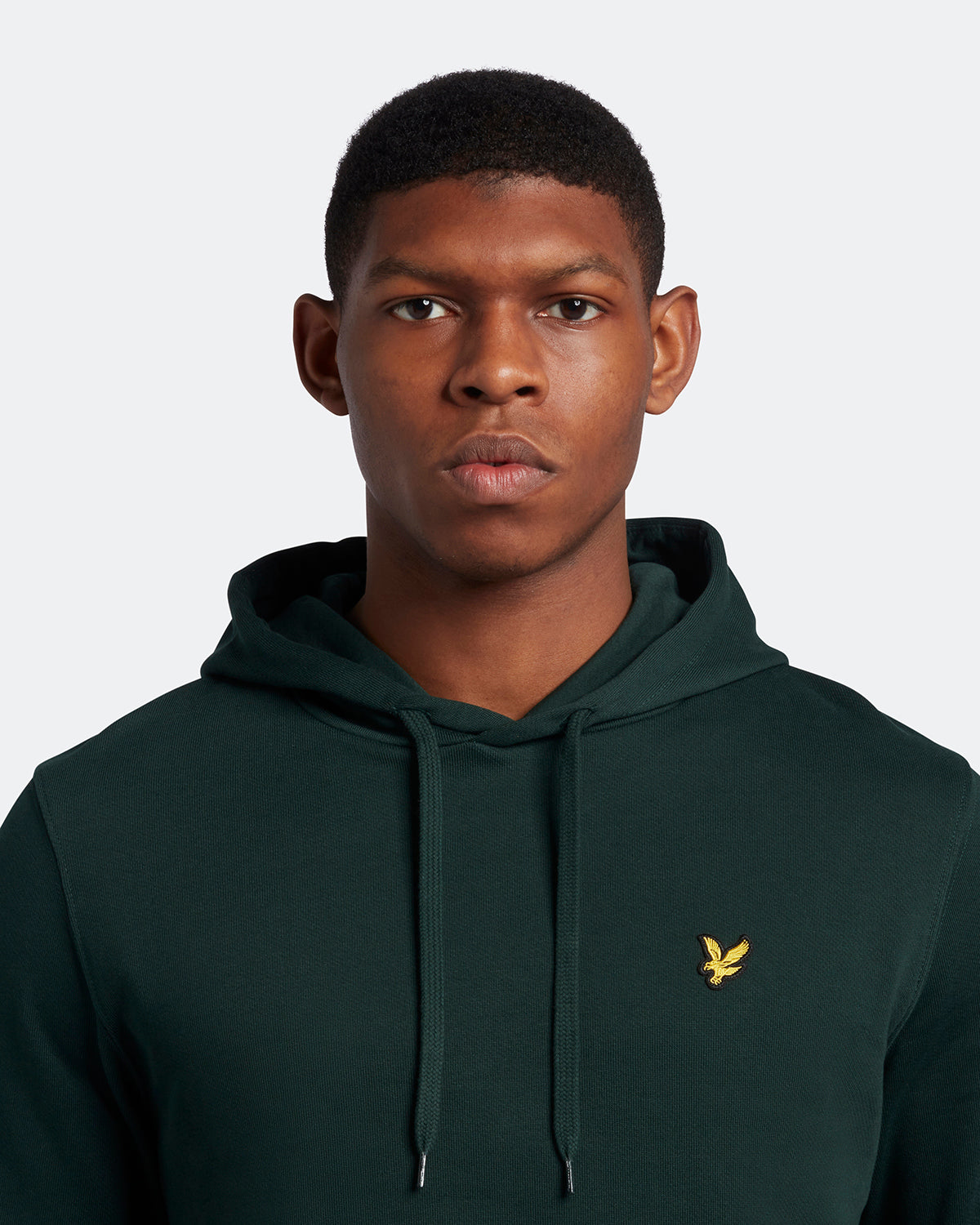 Lyle & Scott Branded Dark Green Pull-over Hoodie - Nova Clothing