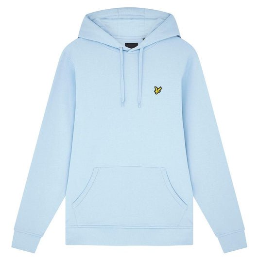Lyle & Scott Branded Light Blue Pull-over Hoodie