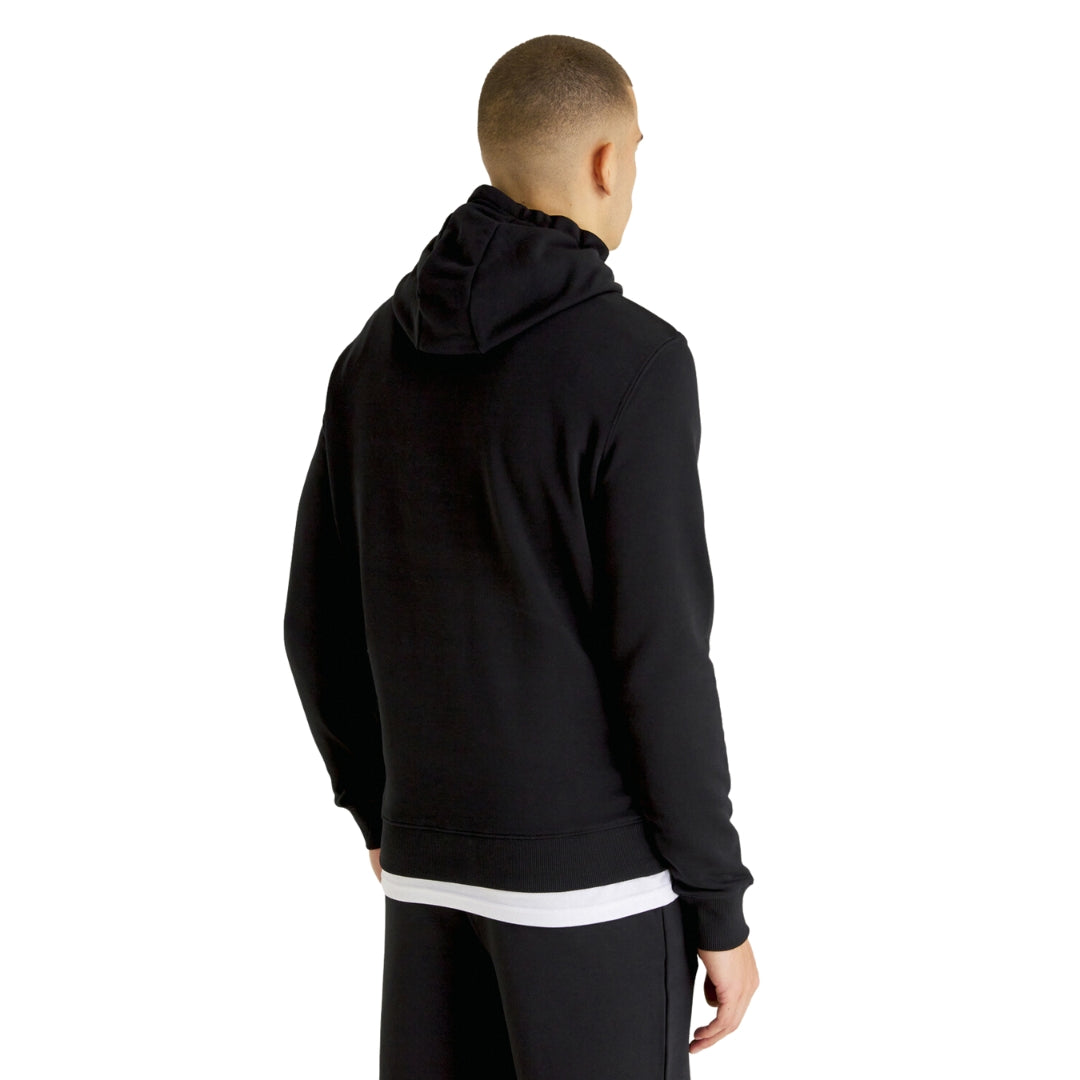 Lyle & Scott Branded Jet Black Pull-over Hoodie