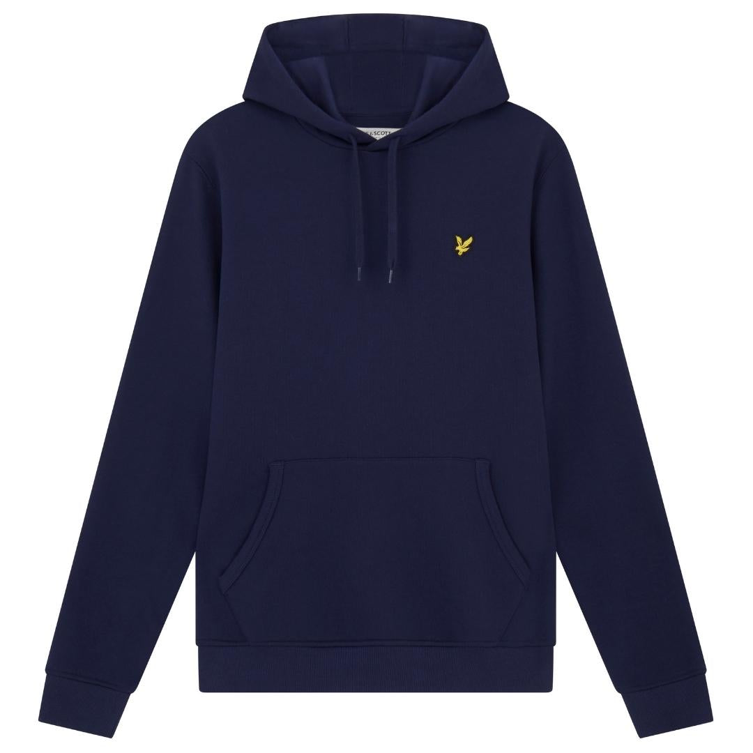 Lyle & Scott Branded Navy Blue Pull-over Hoodie