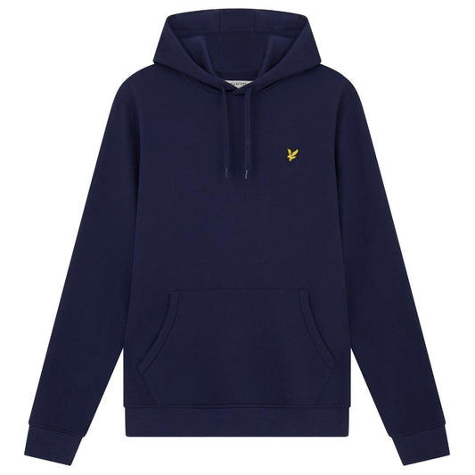 Lyle & Scott Branded Navy Blue Pull-over Hoodie