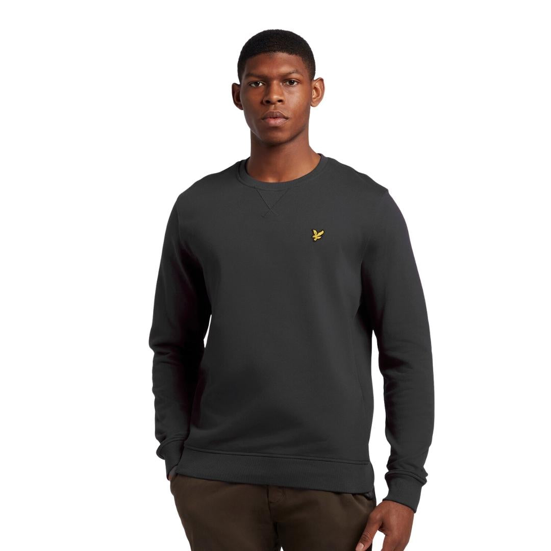 Lyle & Scott Branded Gunmetal Pull Over Jumper