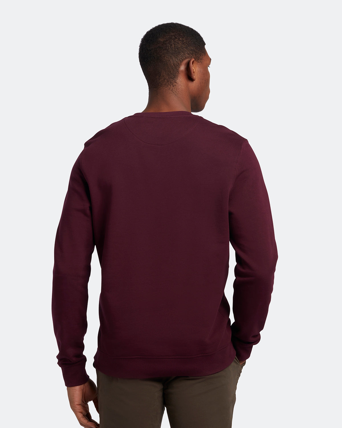 Lyle & Scott Branded Burgundy Pull-over Jumper
