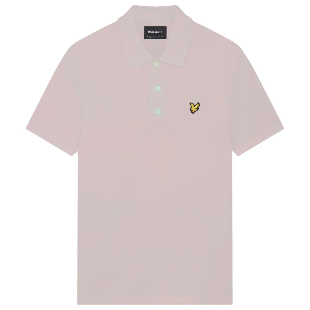 Lyle & Scott Branded Chest Logo Mauve Dusk Polo Shirt