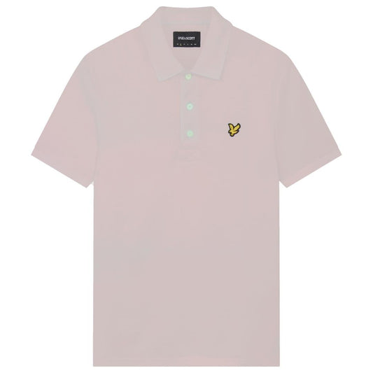 Lyle & Scott Branded Chest Logo Mauve Dusk Polo Shirt