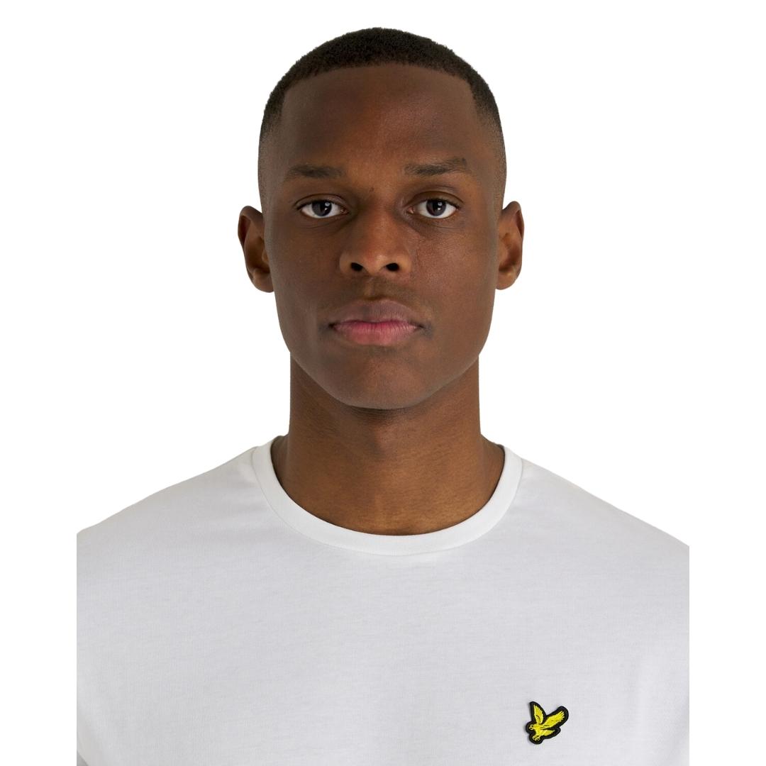 Lyle & Scott Branded Chest Logo White T-Shirt
