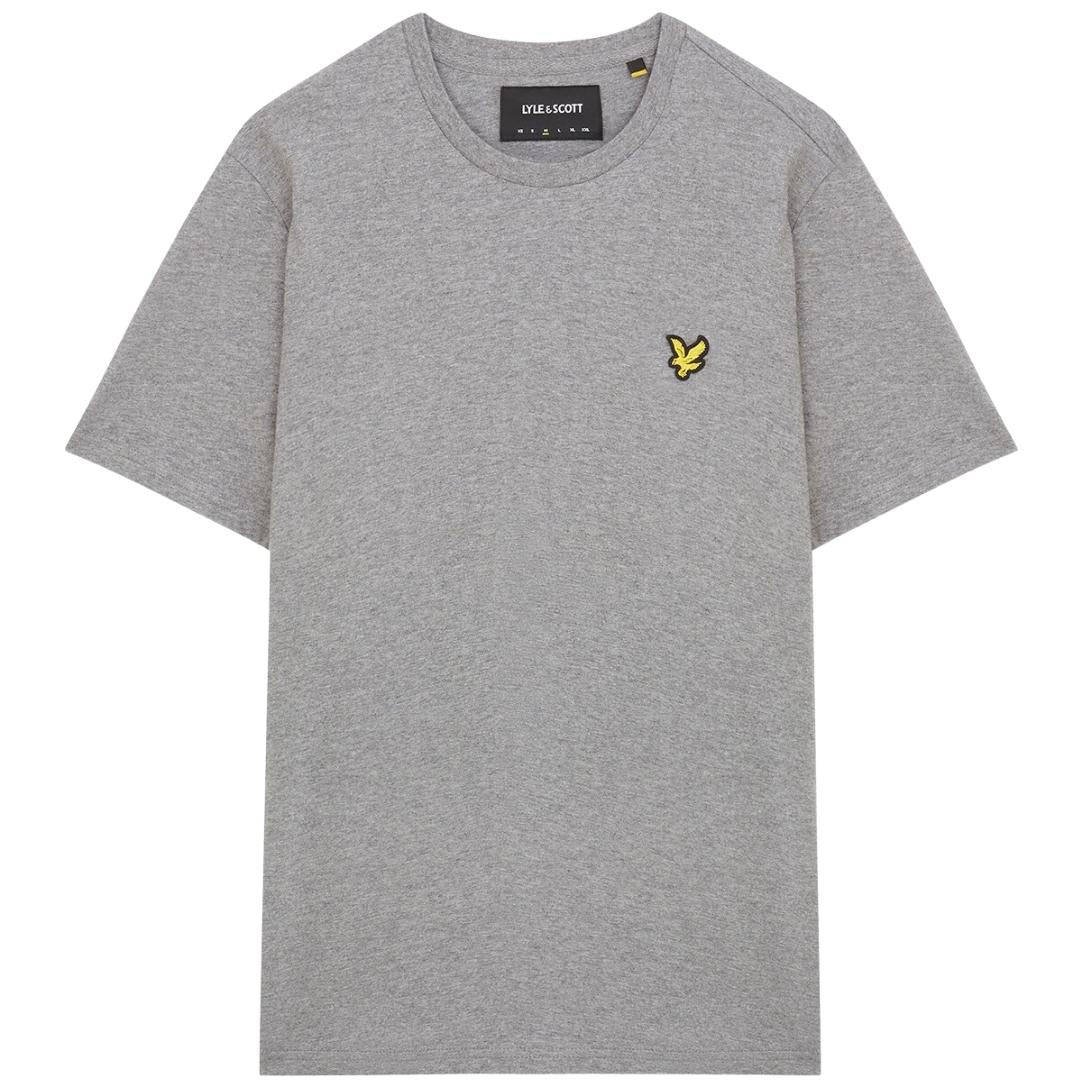 Lyle & Scott Branded Chest Logo Mid Grey Marl T-Shirt