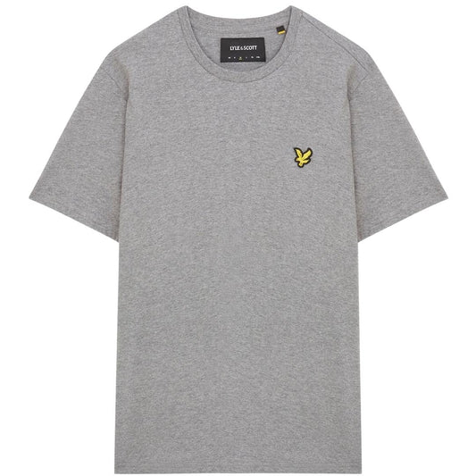 Lyle & Scott Branded Chest Logo Mid Grey Marl T-Shirt