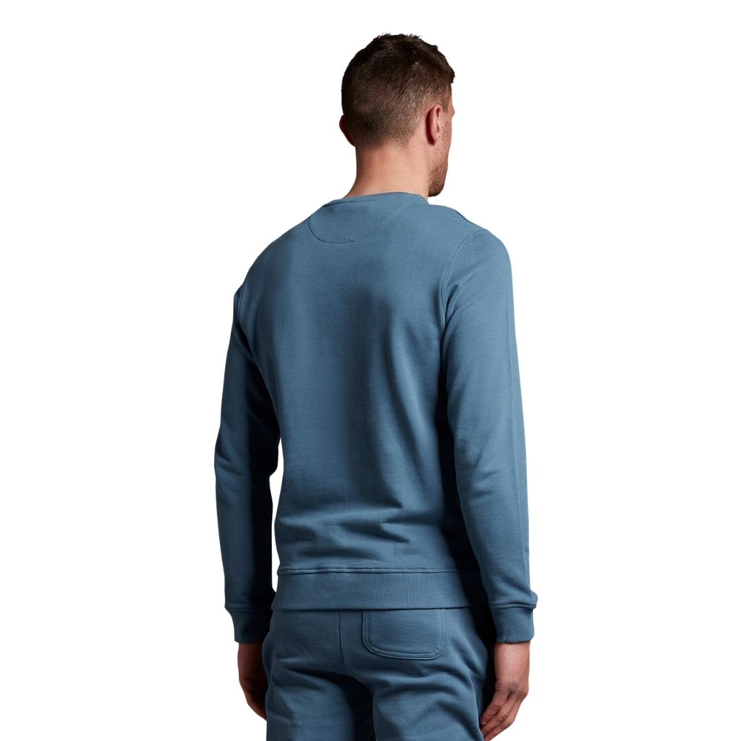 Lyle & Scott Branded Chest Logo Slate Blue T-Shirt
