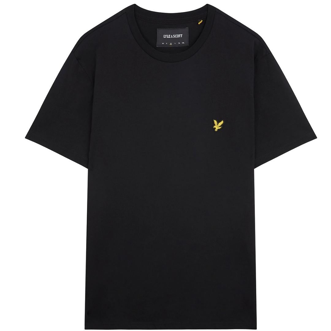 Lyle & Scott Branded Chest Logo Jet Black T-Shirt