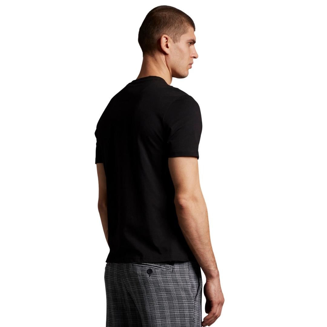 Lyle & Scott Branded Chest Logo Jet Black T-Shirt