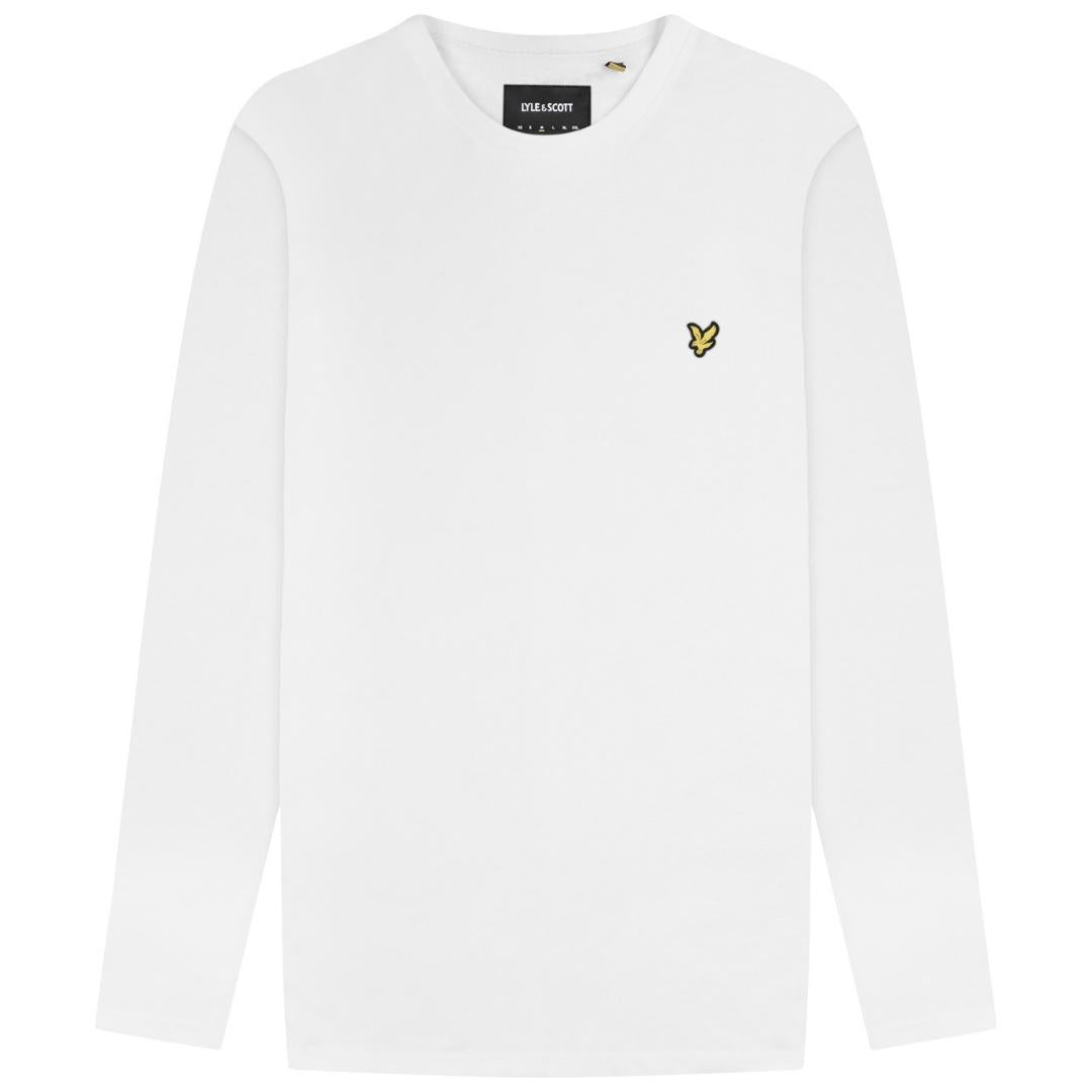 Lyle & Scott Branded White Long Sleeve T-Shirt