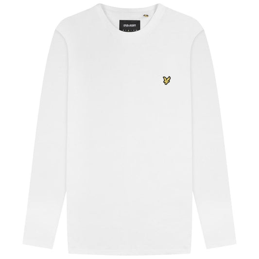 Lyle & Scott Branded White Long Sleeve T-Shirt