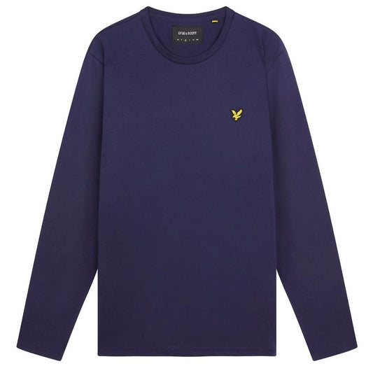 Lyle & Scott Branded Navy Blue Long Sleeve T-Shirt