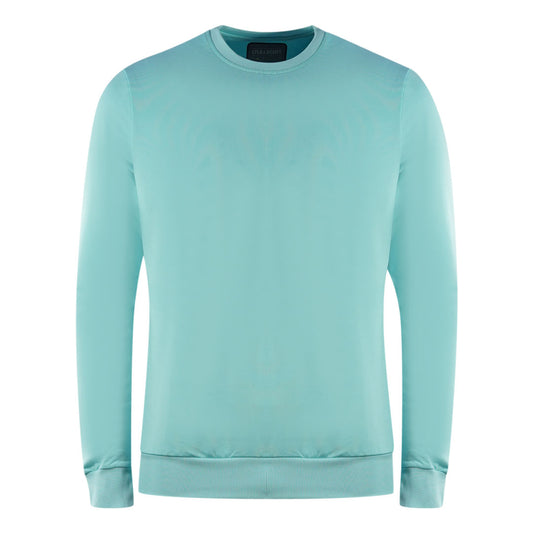 Lyle & Scott Golf Tech Crew Neck Pale Marine Jumper