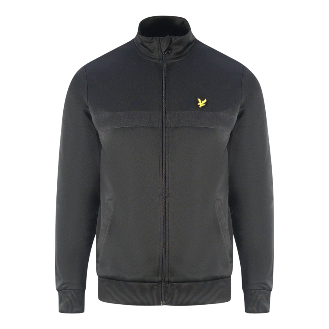 Lyle & Scott Golden Eagle Chest Logo Black Zip Up Jumper