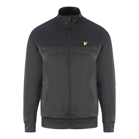 Lyle & Scott Golden Eagle Chest Logo Black Zip Up Jumper