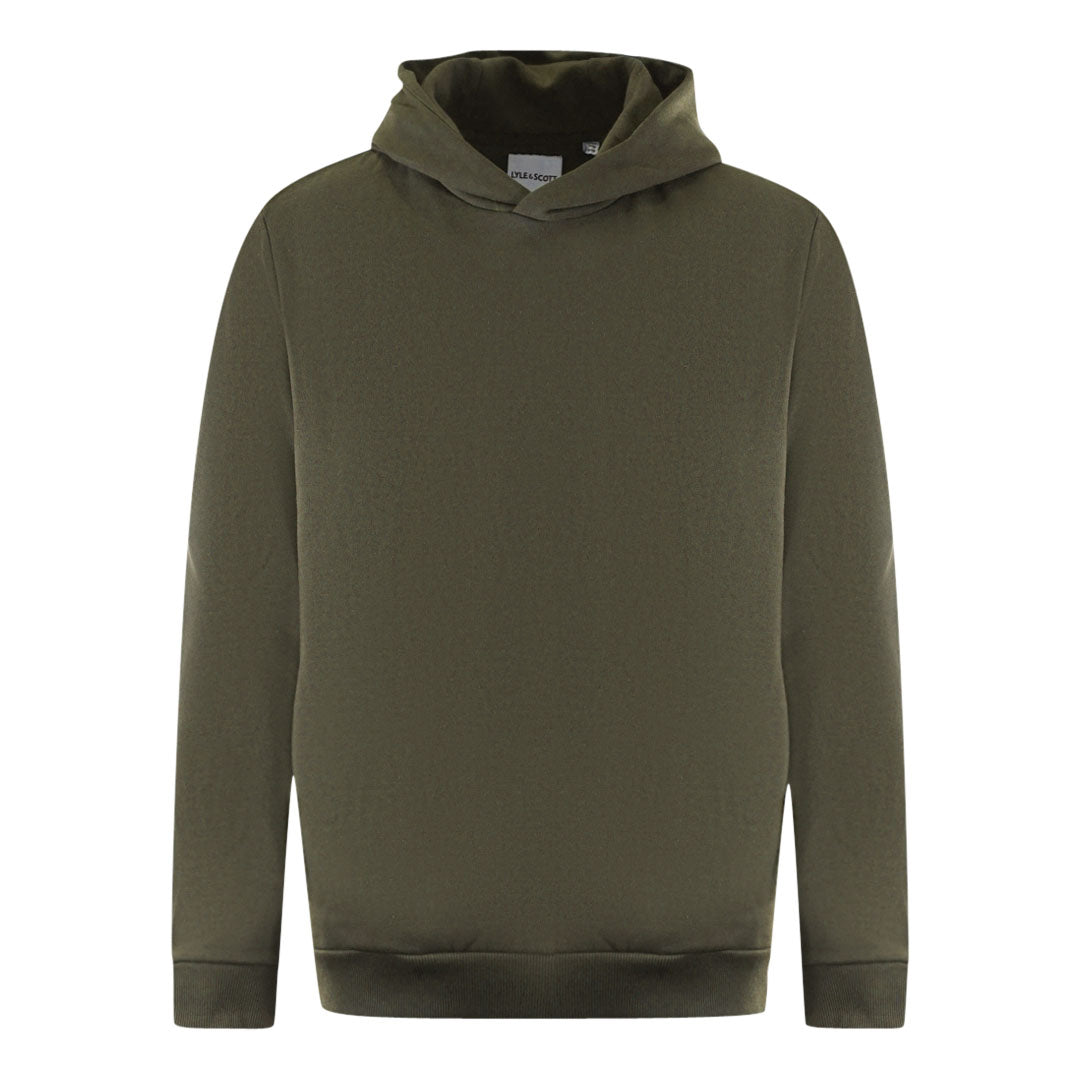 Lyle & Scott Plain Green Pull-Over Hoodie
