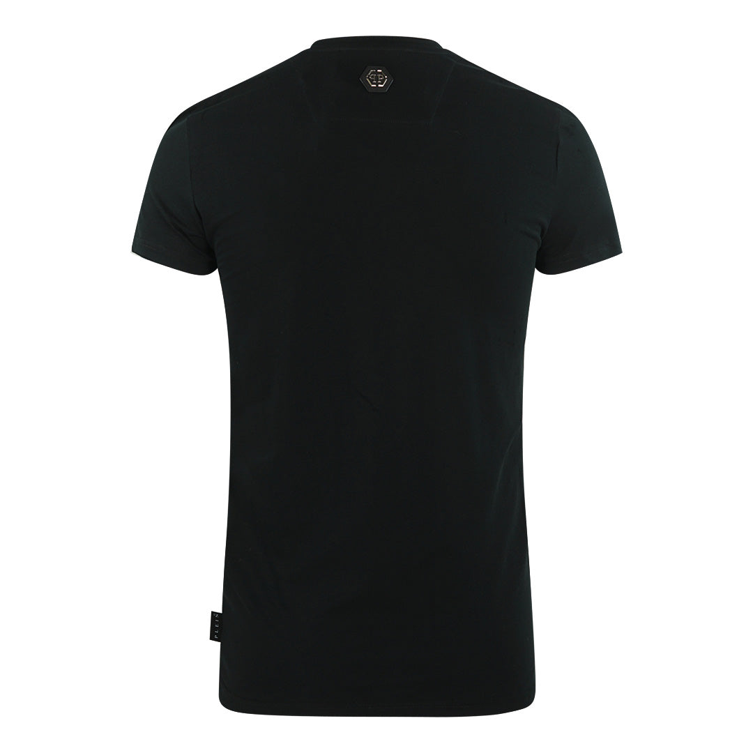 Philipp Plein Large Multi Colour Skull Black T-Shirt